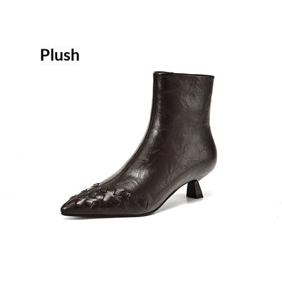 Botas de Punto Elástico con Tacón Medio y Forro Cálido - Image 8