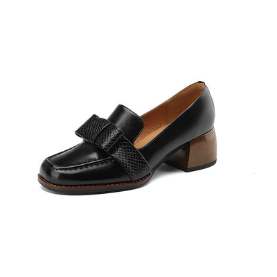 Zapatos Ejecutivos de Cuero Suave con Tacón Robusto - Image 6