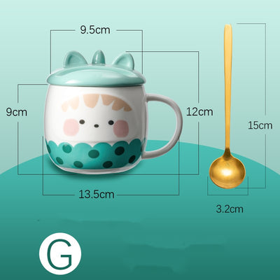 Taza de Cerámica Grande con Diseño Kawaii para Niñas - Image 4
