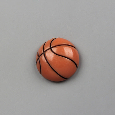 Yellow tennis ball shaped refrigerator magnet with white lines, made of resin and a strong magnet. - Image 18