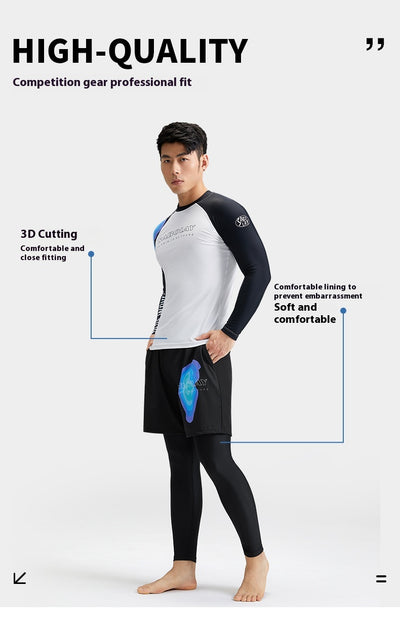 Bañador Deportivo para Hombre con Protección UPF y Diseño Split - Image 13