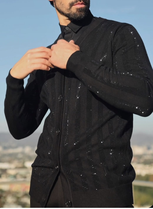 Cardigan de Lentejuelas para Hombre - Image 2