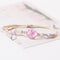 Dried Flower Specimen Preserved Flower Bracelet Couple Gift Deep Rosado Full Star SL0316