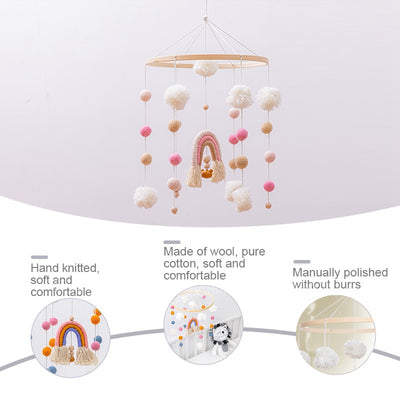 Cama Interactiva Nórdica con Campana de Viento Arcoíris - Image 3