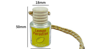 Difusor de Aroma para Auto con Botella de Vidrio y Colgante de Madera - Image 15