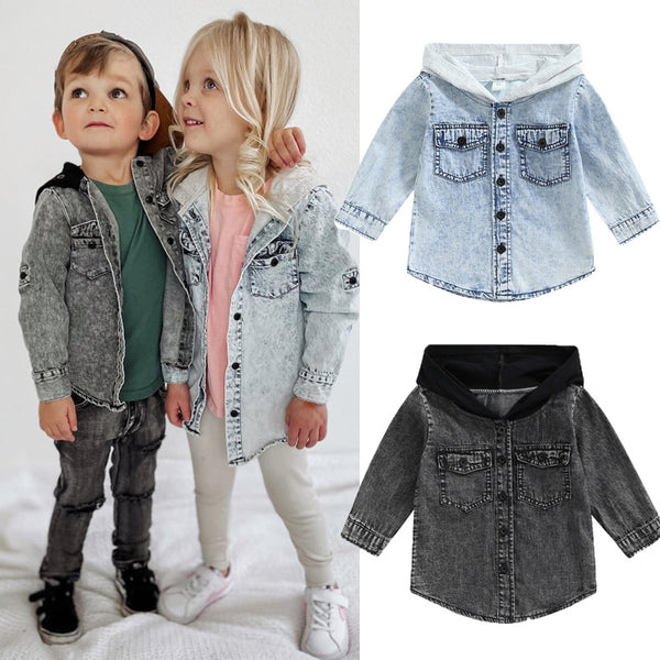 Abrigo Vaquero con Capucha para Niños y Niñas - Estilo Cowboy Elegante