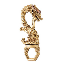 Llavero Ornamental Dragón Zodiacal Chino en Latón para Moto y Auto - Image 5