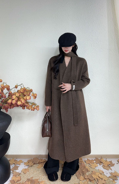 Abrigo Lana Reversible Doble Cara Estilo Coreano - Image 15