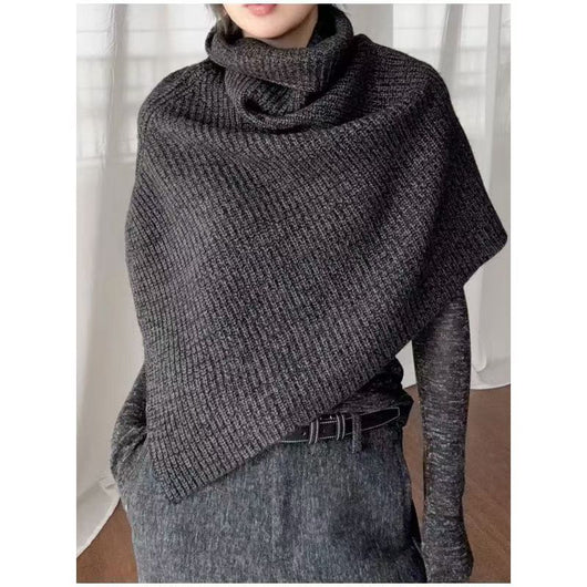 Cuello Térmico Tejido Gris Oscuro - Versátil y Elegante - Image 7