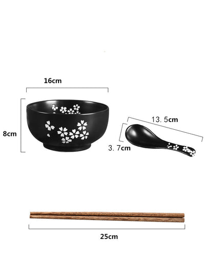 Tazón de Cerámica para Fideos y Arroz con Tapa Estilo Japonés - Image 9