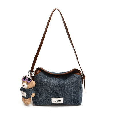 Bolsa Retro de Mezclilla para Commuter - Crossbody Casual Versátil - Image 7