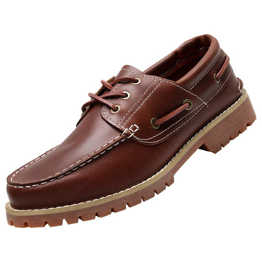 Zapatos Casuales Británicos de Cuero Genuino para Hombre - Diseño Clásico Bajo - Image 5