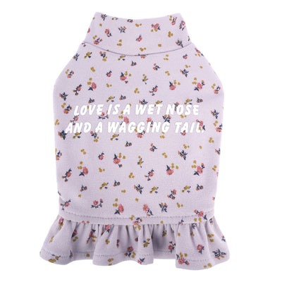 Suéter Floral para Perro Pequeño Bichon Teddy con Falda Interior - Image 8