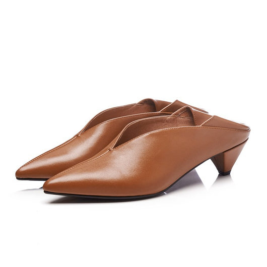 Zapatos de Tacón Medio Punta Fina Estilo Clásico para Mujer - Image 14