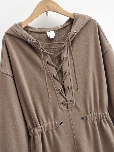 Jumpsuit Deportivo Holgado con Capucha y Cuerda Ajustable - Image 16