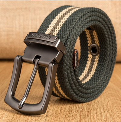 Cinturón de Lona Reforzado para Hombre con Hebilla de Pasador - Image 6