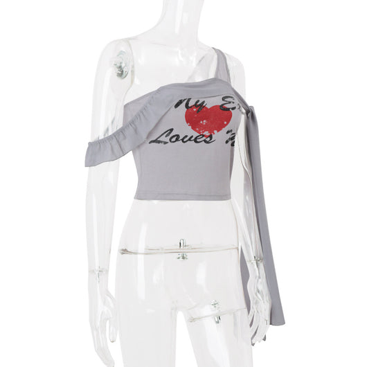 Blusa Fresca de Tirante Oblicuo para Verano - Image 12