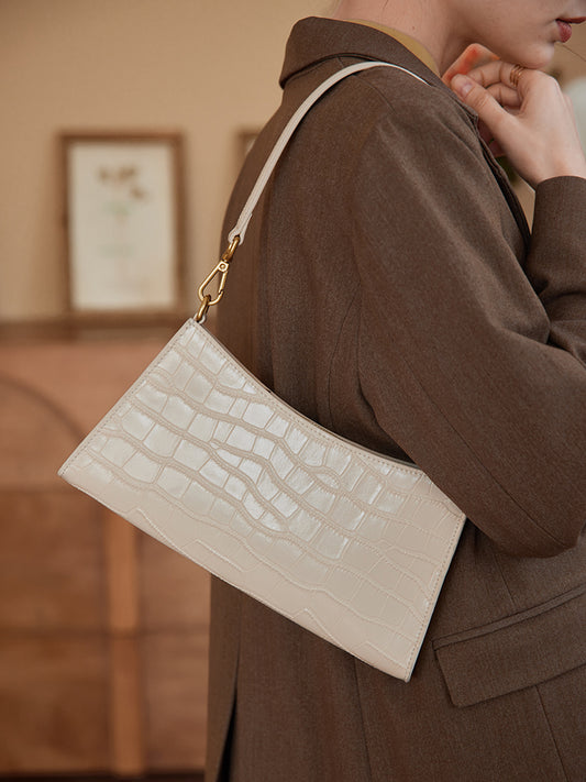 Bolso de Cuero Francés Premium con Textura Artesanal