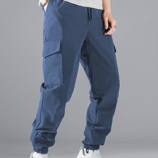 Pantalones de Trabajo con Múltiples Bolsillos Estilo Urbano