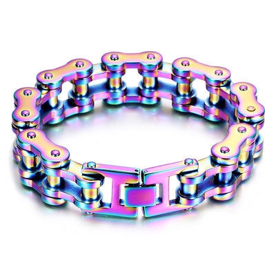 Pulsera de Cadena en Acero Titanio Inoxidable para Ciclistas - Image 4
