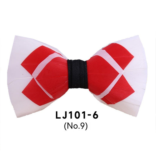 Pajarita Ejecutiva de Plumas Poliéster para Traje Formal - Image 10