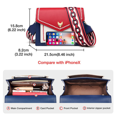 Bolso Mensajero Dorado con Correa Ancha para Mujer - Estilo Exclusivo de Hombro Único - Image 3