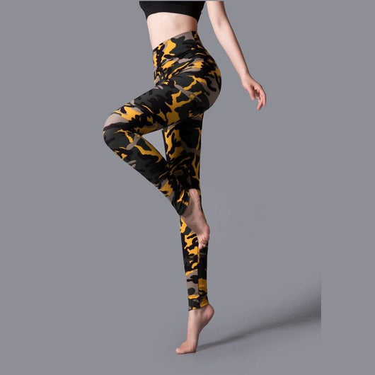 Leggins Yoga Cintura Alta Estampados con Tela Brushed - Image 9