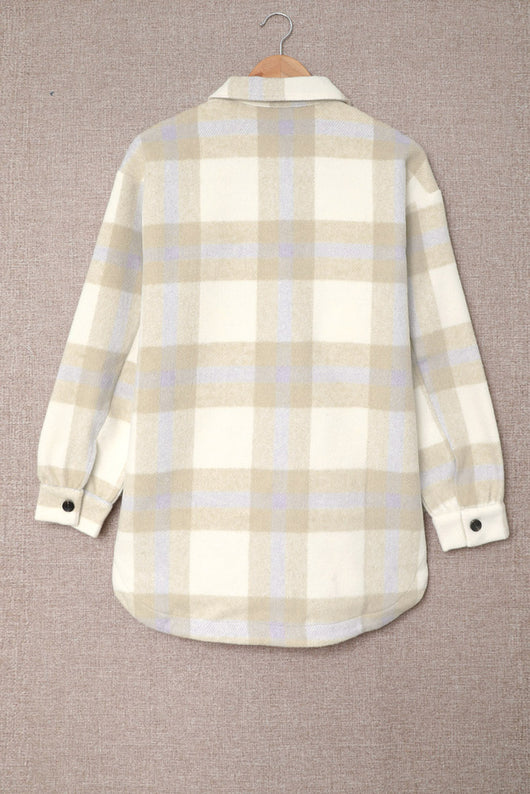 Camisa Acolchada de Cuadros Casual para Mujer - Image 19