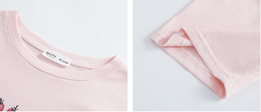 Camiseta Suelta de Algodón Estampada con Diseño Moderno para Mujer - Image 11