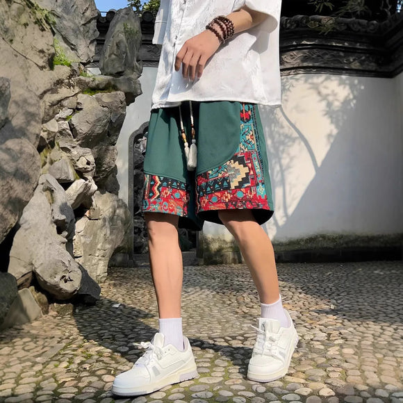 Men's Loose Ethnic Shorts