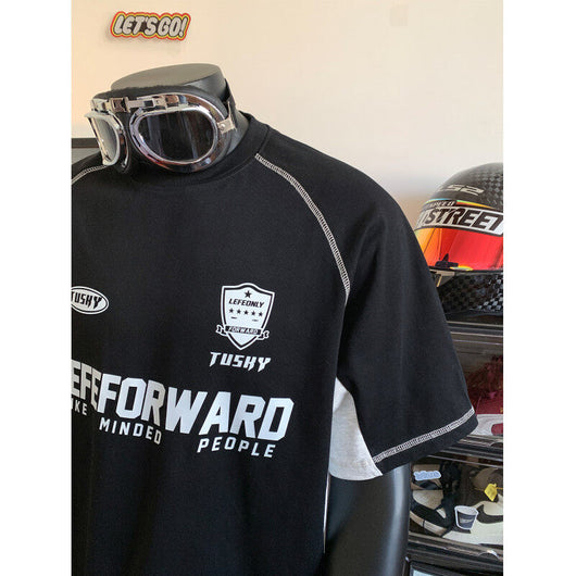 Camiseta Deportiva Suelta Cuello Redondo Manga Corta para Hombre - Image 2