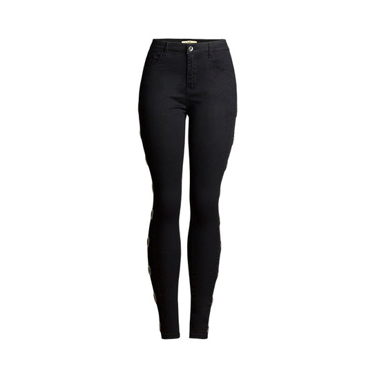 Jeans Slim Ajustados con Detalles Laterales - Image 9