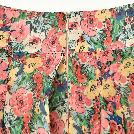 Falda Floral Francesa de Cintura Alta con Abertura Lateral para Mujer - Image 18
