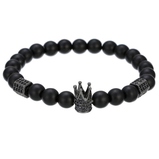 Pulsera Hexagonal para Hombre con Circonitas Incrustadas y Diseño de Corona - Image 9