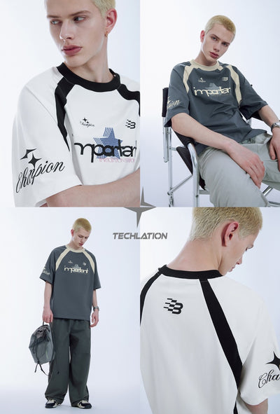 Playera Deportiva Retro con Tecnología Five-in-one Estilo Casual Americano - Image 11