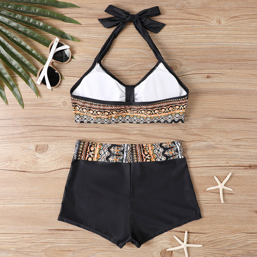 Bikini Reductor Estampado con Halter Ajustable para Mujer - Image 15