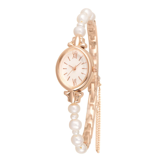 Reloj Elegante para Mujer con Correa de Perla de Agua Dulce Natural - Image 5