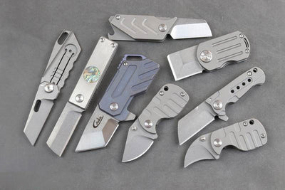 Navaja de Bolsillo Titanio Ultra Compacta EDC Camping - Image 10
