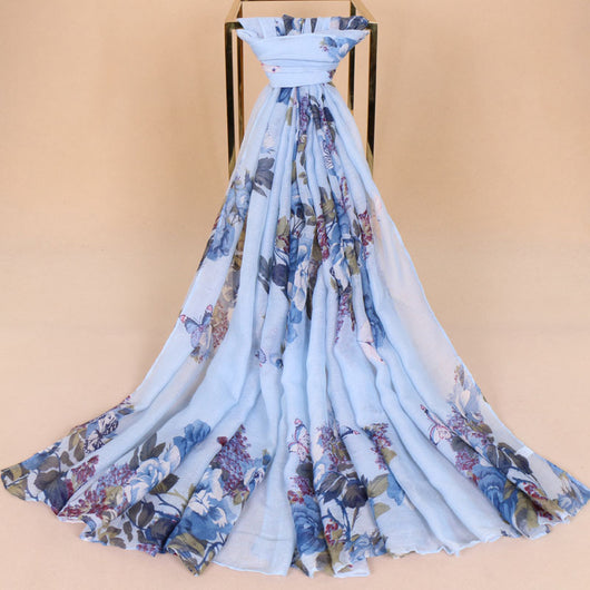 Pañuelo Gasa Balinés con Estampado Floral - Diseño Exclusivo - Image 6