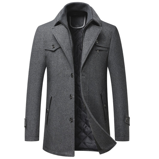 Abrigo de Lana Gruesa para Hombre - Elegancia y Calidez - Image 6