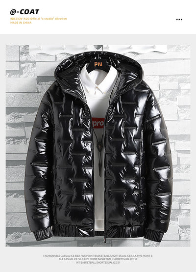 Chamarra de Invierno para Hombre con Capucha y Acabado Brillante - Image 19