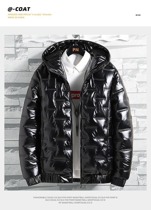 Chamarra de Invierno para Hombre con Capucha y Acabado Brillante - Image 19