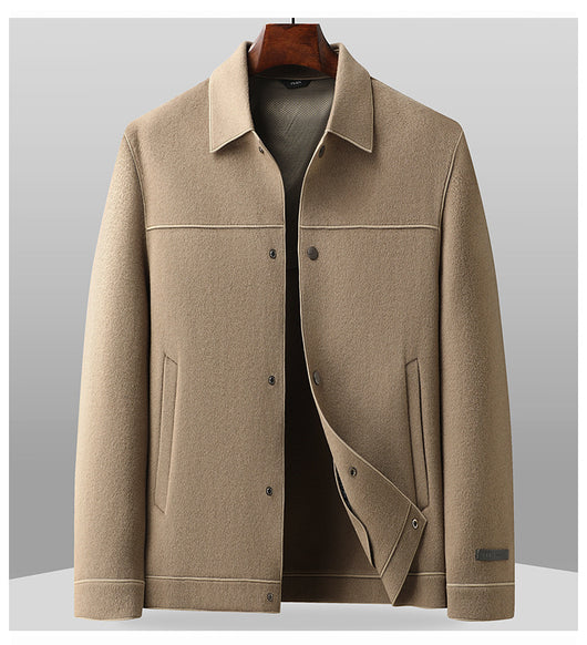 Saco de Lana Doble Faz con Solapa para Hombre - Image 12