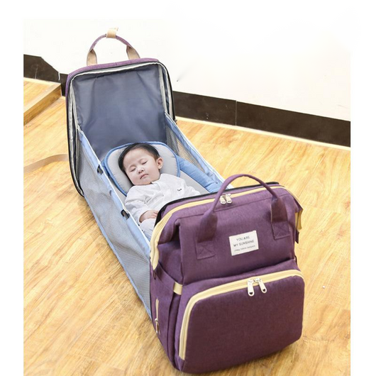 Bolsa Mochila Convertible para Cuna Portátil Plegable - Image 10