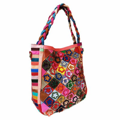 Bolso Bandolera Mujer Cuadros Diamante con Costura Decorativa - Image 5
