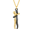 Love Hug Necklace Unisex Men Women Couple Jewelry Simple Temperament Clavicle Chain Valentines Day Lover Gift Negro Dorado
