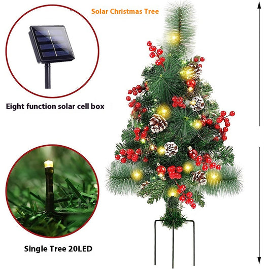 Árbol de Navidad Solar LED para Jardín y Patio - Image 4