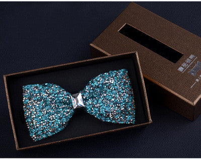 Corbatín de Diamantes Coreano para Boda - Estilo Elegante con Strass - Image 14