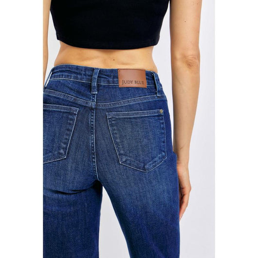 Jeans Rectos Azul Oscuro Cintura Media con Control de Abdomen - Image 12