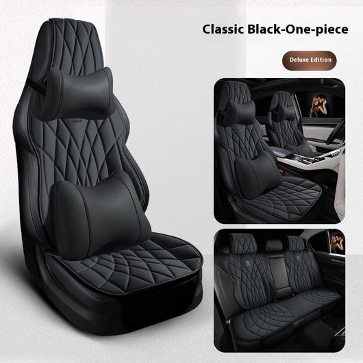 Funda de Asientos de Cuero Premium para Auto - Juego Completo 5 Plazas - Image 22